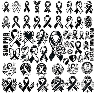 Awareness Ribbon svg, Brustkrebs Ribbon svg png Bundle, Awareness Ribbon Png, Awareness Ribbon Silhouette, Awareness svg digitaler Download