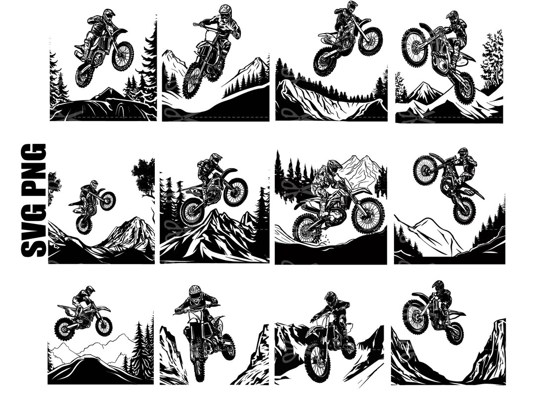 Grasstrack Rider Svg Motocross Rider Svg, Dirtbike Svg, Motocross Rider Svg Bundle ...