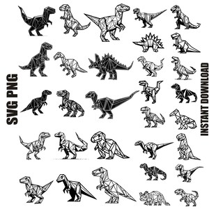 Dinosaurier SVG, Origami Dinosaurier Kunst, Dinosaurier Kunst, Dinosaurier Geometrische Form, Jurazeit Halloween, Dinosaurier Grafiken, unbegrenzte kommerzielle Nutzung