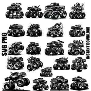 Monster Truck Svg, monster truck Png, monster truck Clipart, boy truck svg, monster truck Svg Bundle, arquivo Svg para cricut, uso comercial