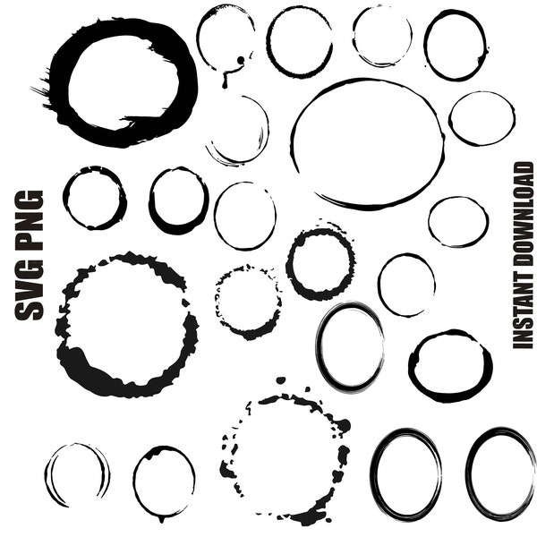 Grunge Circle svg cut file, Grunge Circle clipart, Grunge Circle svg, Grunge Circle png,file for cricut, Digital Download, Commercial use