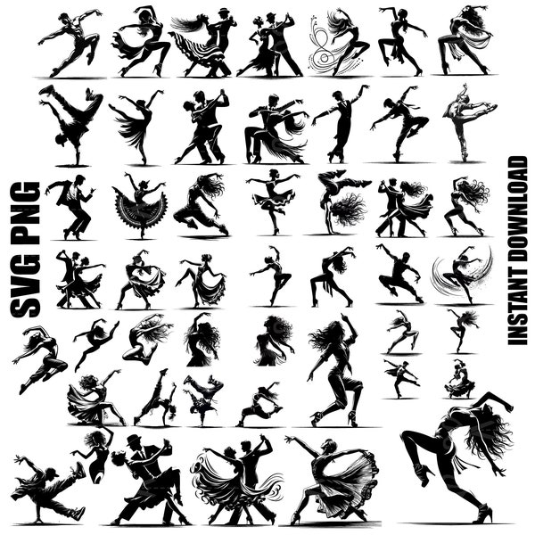 dance svg, dancer svg, dancing svg, dance png,dance clipart, breakdance svg, dance mom svg, dance cut file, dance silhouette, Commercial use