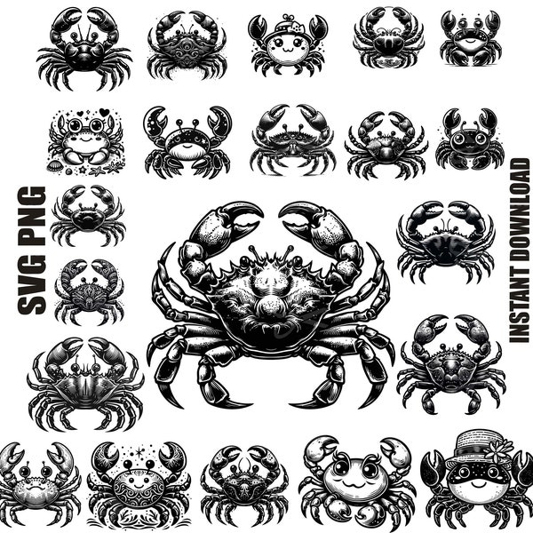 crab svg, crab clipart, beach svg, crab png, crab silhouette, crab vector, sea animals svg, cute crab svg, seafood svg, sea life svg