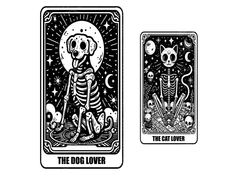 Funny tarot cards svg tarot cards png Witch Tarot Svg Celestial Tarot Svg mystical clipart Funny Skeleton Svg, Skeleton Tarot svg image 9