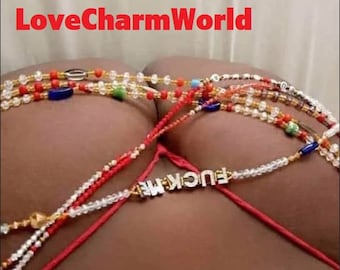 Ghana waist beads | women waist beads |African waist beads |waist beads| tie on waist beads| up 50 inches long| black owned