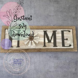 Home Sign with Windmill