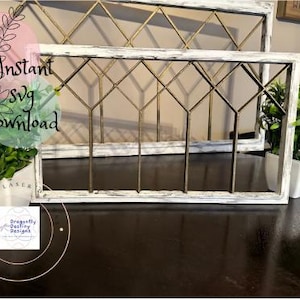 SVG File for Farmhouse Distressed Window