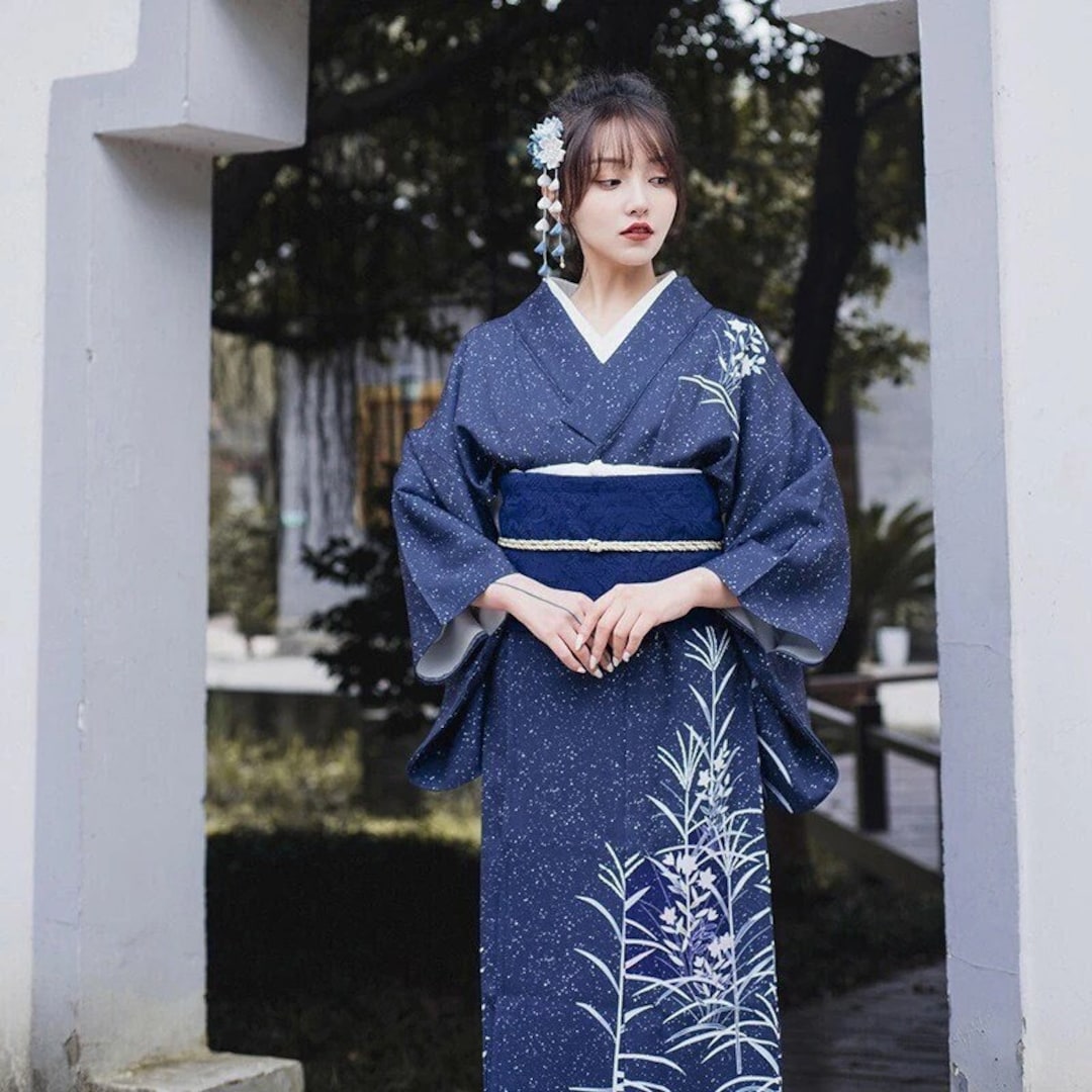 Kimono Vestido tradicional japonés con Obi Geisha Cosplay Yukata -   España
