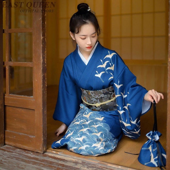 Kimono Abito tradizionale giapponese con Obi e borsa Geisha Cosplay Yukata  femminile -  Italia