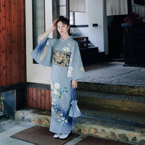 Japanese kimono, Japanese kimono bag, adult - Stock Photo