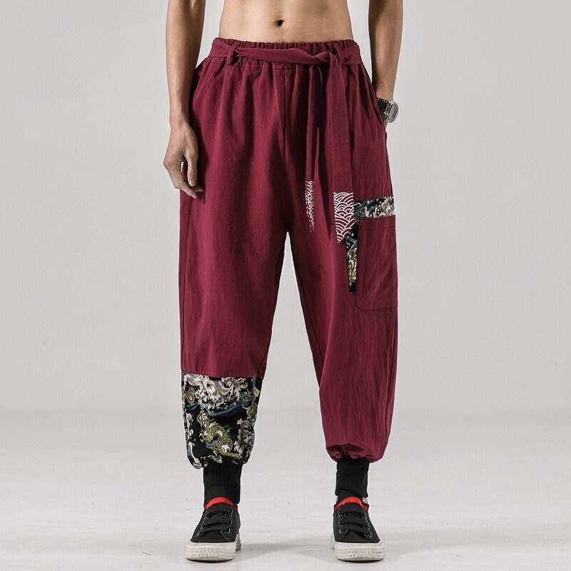 Hip Hop Print Loose Overalls Joggers Men and Women Y2K Street Pant 