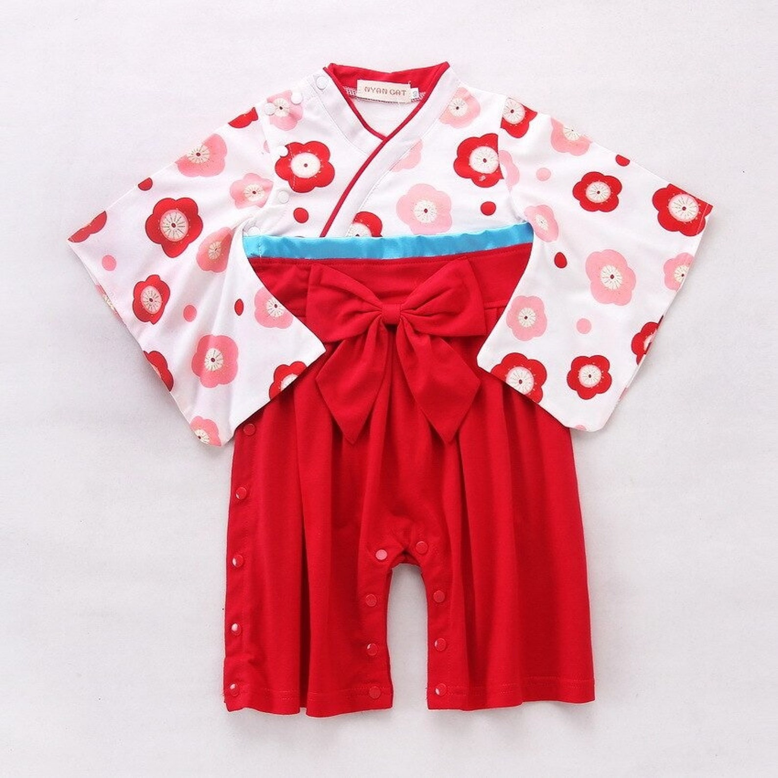 Japanese Kimono Costume for Baby Samurai Kids Rompers Sizes up Etsy