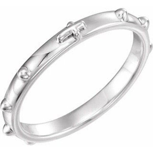 Rosary Ring Sterling Silver 2.55mm
