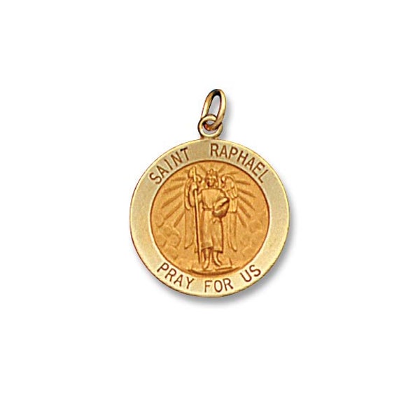 St Raphael Necklace Etsy