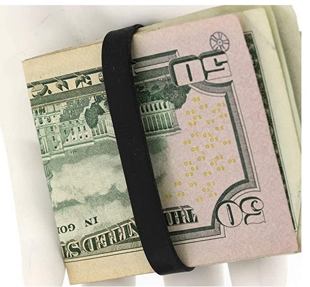 Rubber best sale band wallet