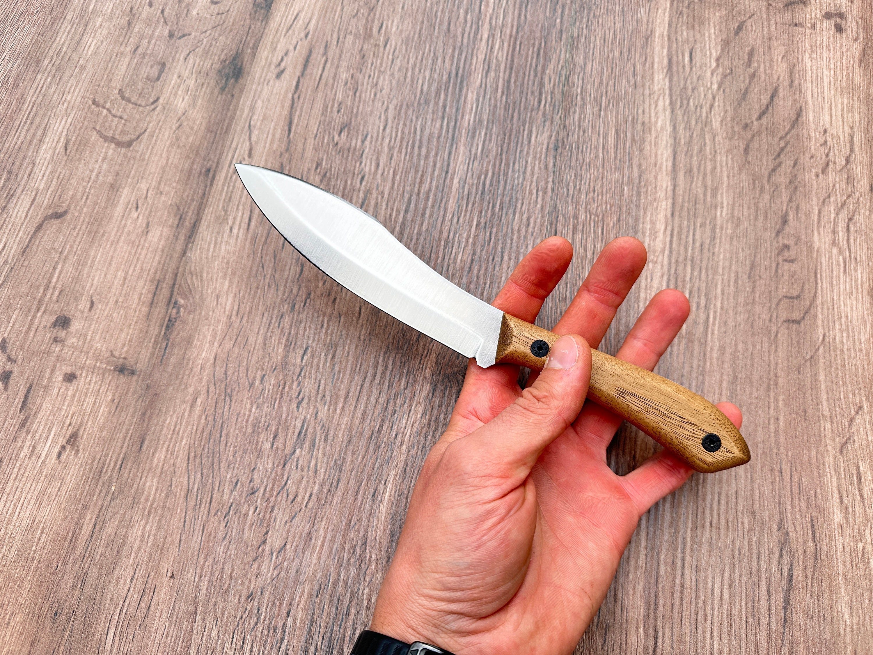 Handmade Stainless Canadian Knife in Premium Leather Sheath ...