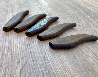 Ensemble de 5 manches en bois pour le travail du bois, le cuir, la couture, les outils de bijouterie