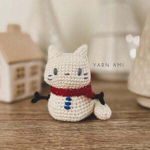 Eira the Snowcat Crochet Pattern | Amigurumi Pattern | Cat Amigurumi | Cat Plushie Handmade | Kawaii Crochet Pattern | Christmas Pattern