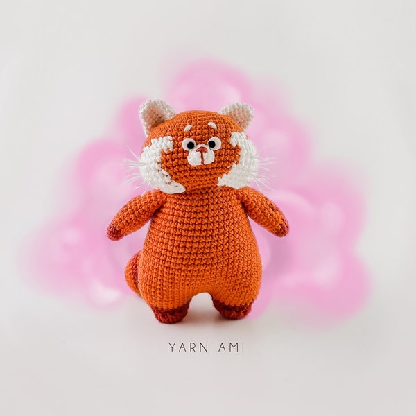 Red Panda Crochet Pattern | Amigurumi | Instant PDF Download | Handmade Plushie | Yarn DIY