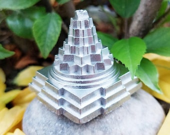 Decorazione per meditazione con geometria sacra di 105 Gram Parad Meru Shri Yantra