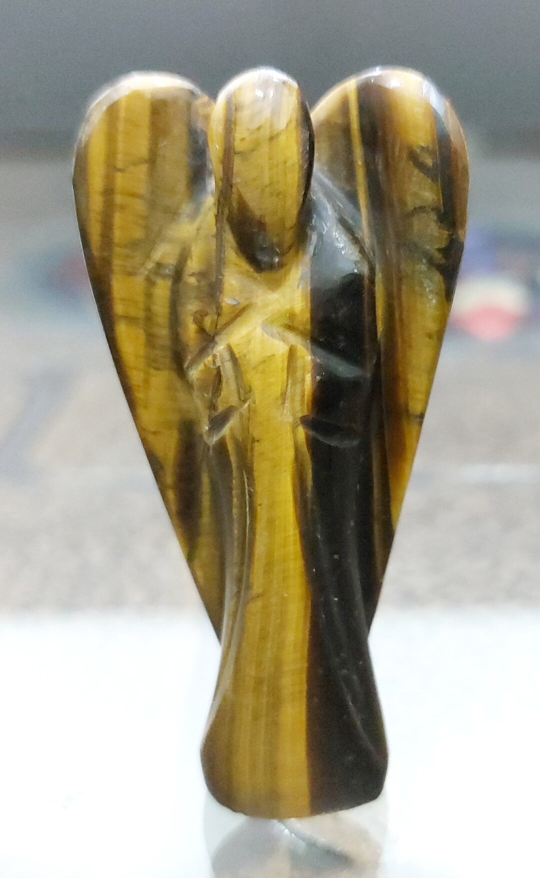 Tiger Eye Angel Solar Plexus Chakra Reiki Stone 5 Cm Height - Etsy