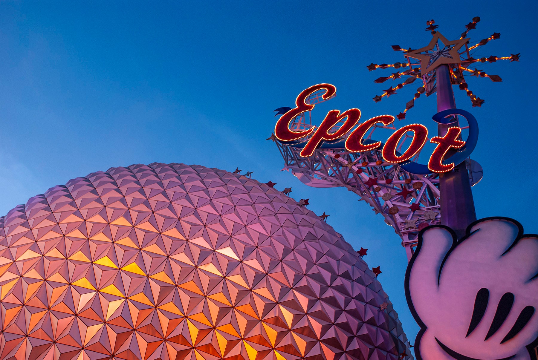 Epcot Geodesic Dome Photography Print: Orlando Landscape Wall Art - Etsy