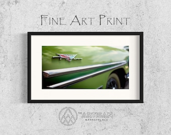 1958 Pontiac Bonneville Fine Art Print: Tri-Power Logo Canvas Wall Art