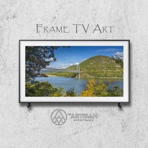 Bear Mountain Bridge Samsung Frame TV Art: Hudson River Views (Digital Download)