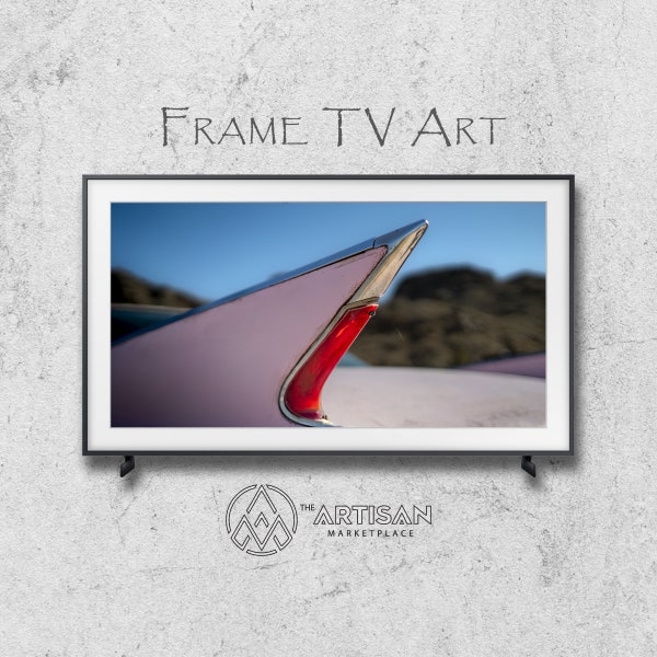 Samsung Frame TV Art | Frame TV Art | Samsung Art tv | Digital Download | Original Art | 1960 Cadillac Sedan DeVille Tailfin
