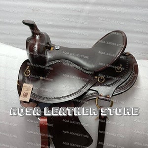 Endurance Trail Leather Saddle ,Beautifully Hand  Tooled .