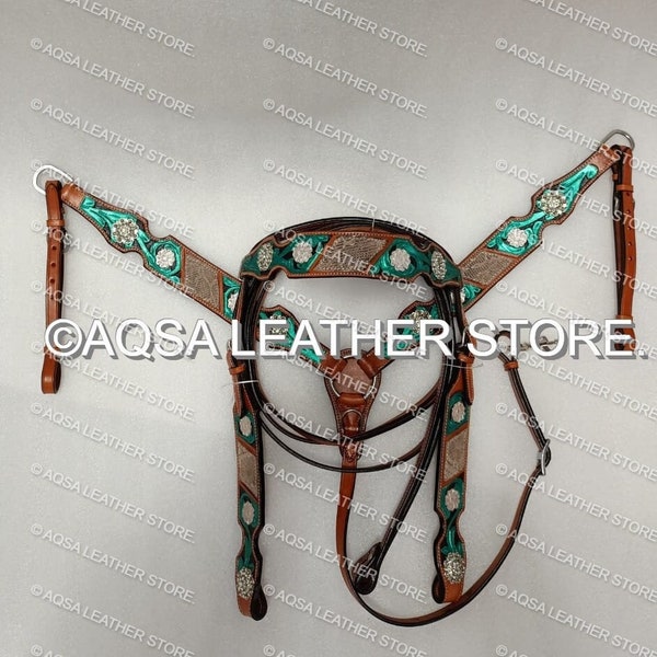 Green Breast Collar Etsy