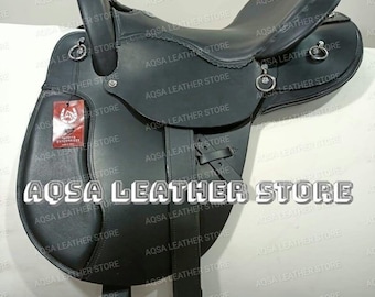 Endurance Trail Leather Saddle ,Beautifully Hand Made With Free Front Cinch And Back Cinche.