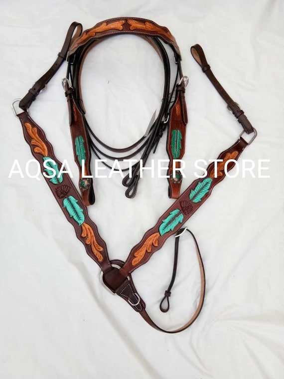 Headstall And Breast Collar for Heavy Duty
