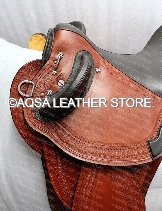 Selle en stock australienne avec ailes pivotantes avec rinch