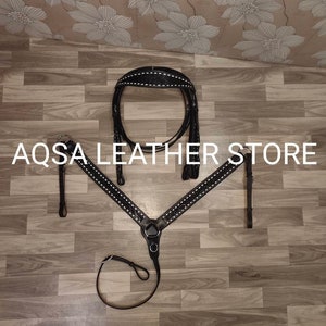 Headstall And Breast Collar for Heavy Duty