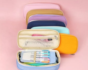 Pencil Case/Bag Macaron Creative Large Capacity Kawaii Pencil Case