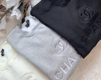 grey chanel sweatshirt