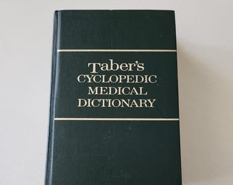 Vintage Taber's Cyclopedic Medical Dictionary, 15th Edition Textbook