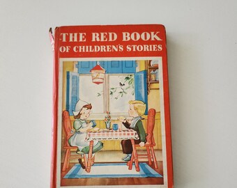 The Red Book Of Children's Stories -- Vintage Whitman Hardcover Storybook