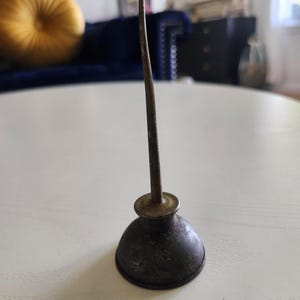 Vintage Metal Oiler Can With Spout -- Collectible Metal Oiler Can -- Antique Home Garage Decor -- Gifts For Dad