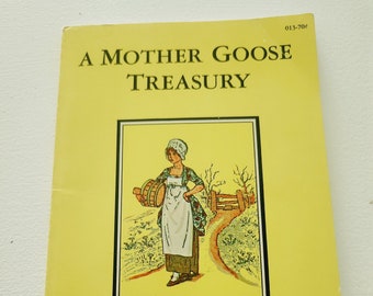 A Mother Goose Treasury by Kate Greenaway -- Vintage Children's Books -- Nursery Rhymes For Children -- Fairy Tale Book -- Children Poetry