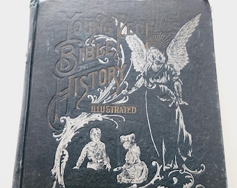 Antique Bible History Book – 1893 Boyd Illustrations, Religious Text