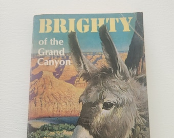Brighty Of The Grand Canyon by Marguerite Henry -- 1967 Vintage Young Teen Chapter Book -- Children's Novels About Horses -- American Novels