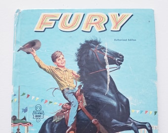 Fury by Dorothy Haas -- 1958 Vintage Children's Book -- Juvenile Literature -- Animal Fiction -- Horse Books -- Picture Books -To Read Books