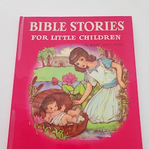 Bible Stories For Little Children by Mary Alice Jones -- 1964 Vintage Children&#39;s Books -- Children Religious Books -- Bedtime Stories