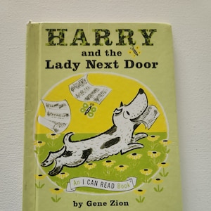 Harry And The Lady Next Door by Gene Zion -- 1960 Vintage Children&#39;s Book -- Dog Fiction -- Juvenile Literature -- Animal Picture Books