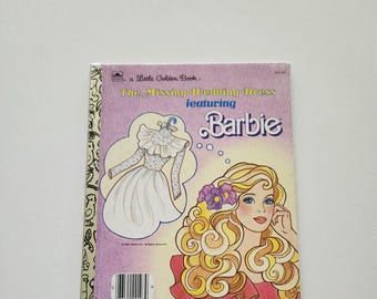 Barbie, the Missing Wedding Dress, Vintage Little Golden Book - Etsy