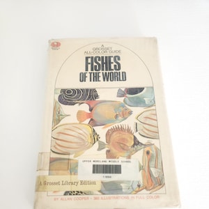 A Grosset All Color Guide Fishes Of The World by Allan Cooper -- 1971 Vintage Fish Handbook Guide -- Book About Fish Zoology Book