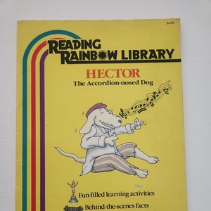 Reading Rainbow Library Hector The Accordion Nosed Dog by John Stadler -- 1983 Vintage Children School Books -- Social Studies Vocabulary
