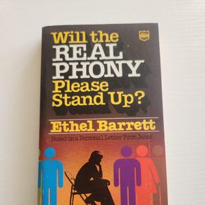 Will The Real Phony Please Stand Up by Ethel Barrett -- 1977 Vintage Paperback Novel -- Christian Living Literature -- Christianity